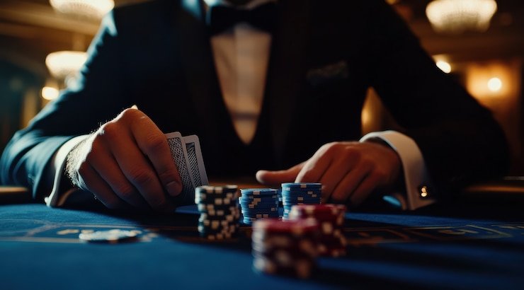 Studio dealer langsung rtp4d dengan tampilan meja blackjack profesional